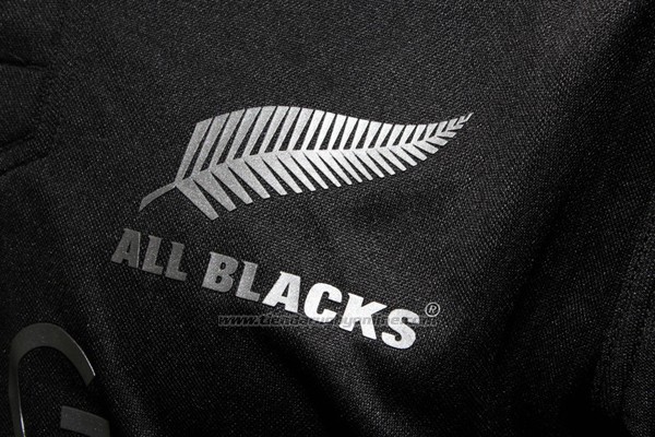Camiseta Nueva Zelandia All Blacks Mangas Larga Rugby 2016 Local
